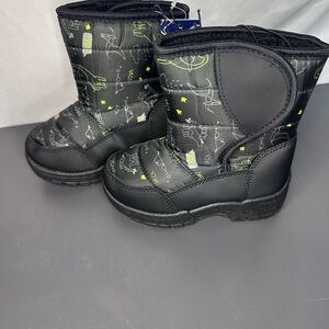 Kids Black Winter Boots